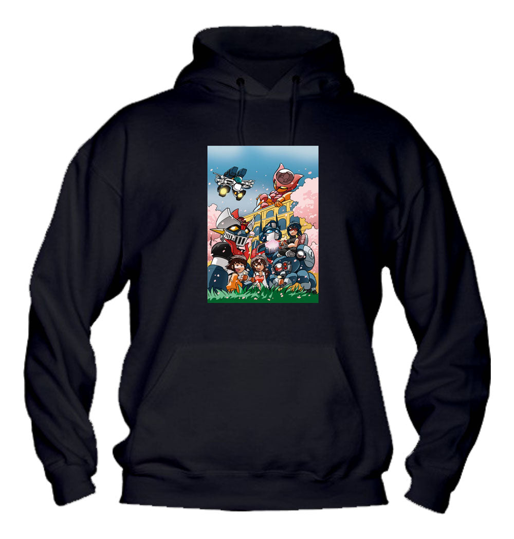 Felpa con cappuccio UOMO, DONNA & BAMBIN - MECHA'S WORLD - Super vestibilità Top qualità