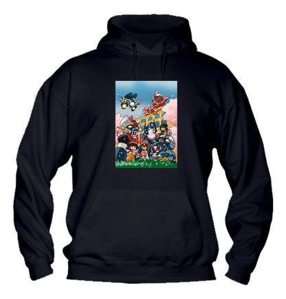 Felpa con cappuccio UOMO, DONNA & BAMBIN - MECHA'S WORLD - Super vestibilità Top qualità