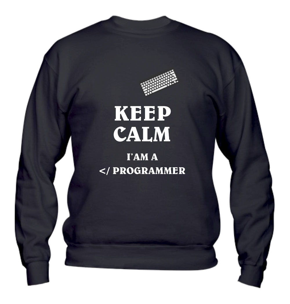 Felpa Girocollo UOMO, DONNA & BAMBIN - I'M A PROGRAMMER - Super vestibilità Top qualità