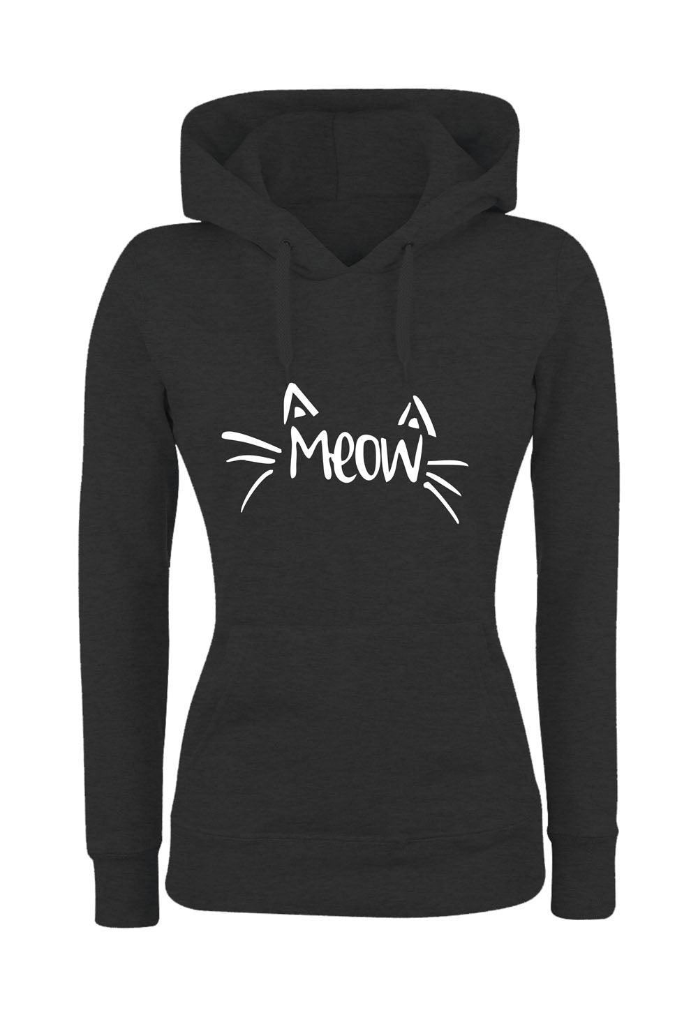 Felpa con cappuccio DONNA & BAMBIN - MEOW - Super vestibilità Top qualità