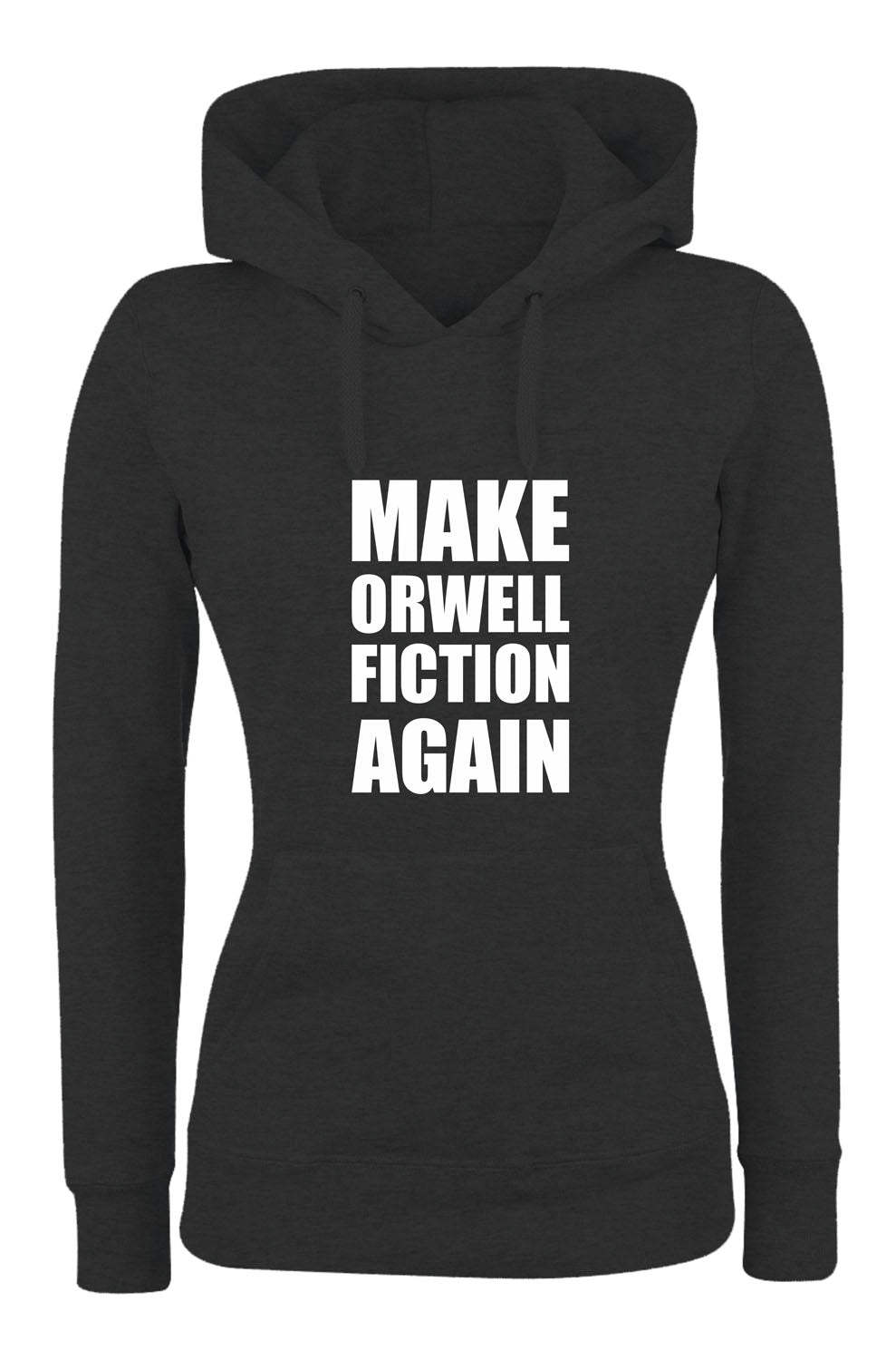 Felpa con cappuccio UOMO, DONNA & BAMBIN - MAKE ORWELL FICTION AGAIN - Super vestibilità Top qualità - Social Crazy