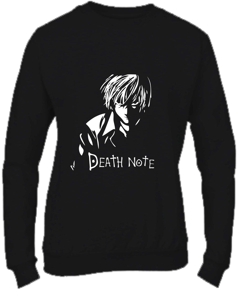 Felpa Girocollo UOMO, DONNA & BAMBIN - DEATH NOTE - LIGHT - Super vestibilità Top qualità