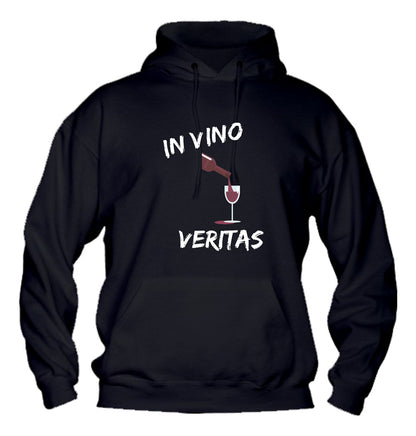 Felpa con cappuccio UOMO, DONNA & BAMBIN - IN VINO VERITAS - Super vestibilità Top qualità