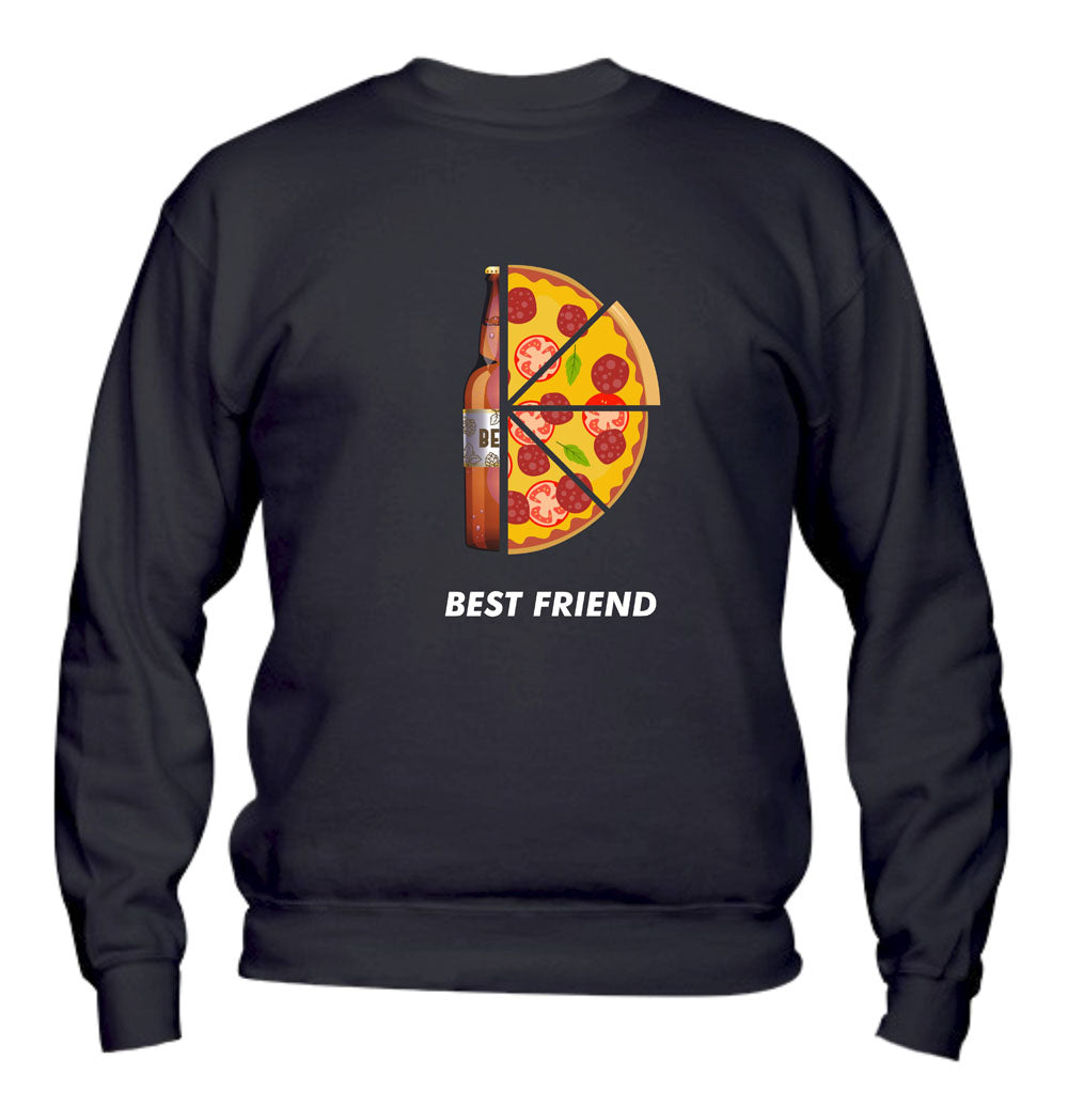 Felpa Girocollo UOMO, DONNA & BAMBIN - BEST FRIEND - Super vestibilità Top qualità