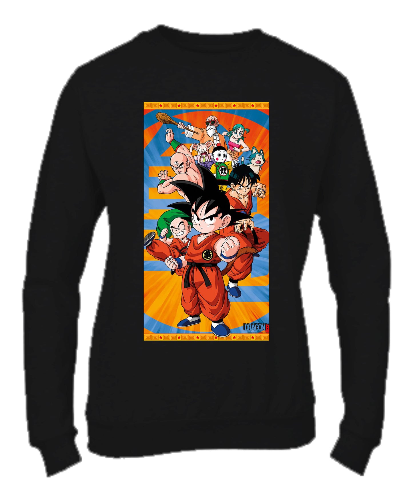 Felpa Girocollo UOMO, DONNA & BAMBIN - DRAGON BALL - Super vestibilità Top qualità