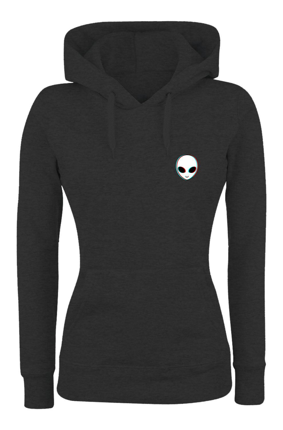 Felpa con cappuccio UOMO, DONNA & BAMBIN - ALIEN GLITCH - Super vestibilità Top qualità - Social Crazy