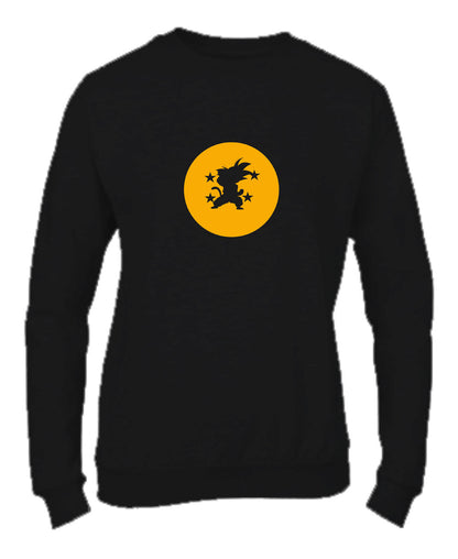 Felpa Girocollo UOMO, DONNA & BAMBIN - GOKU - SFERA DEL DRAGO - Super vestibilità Top qualità