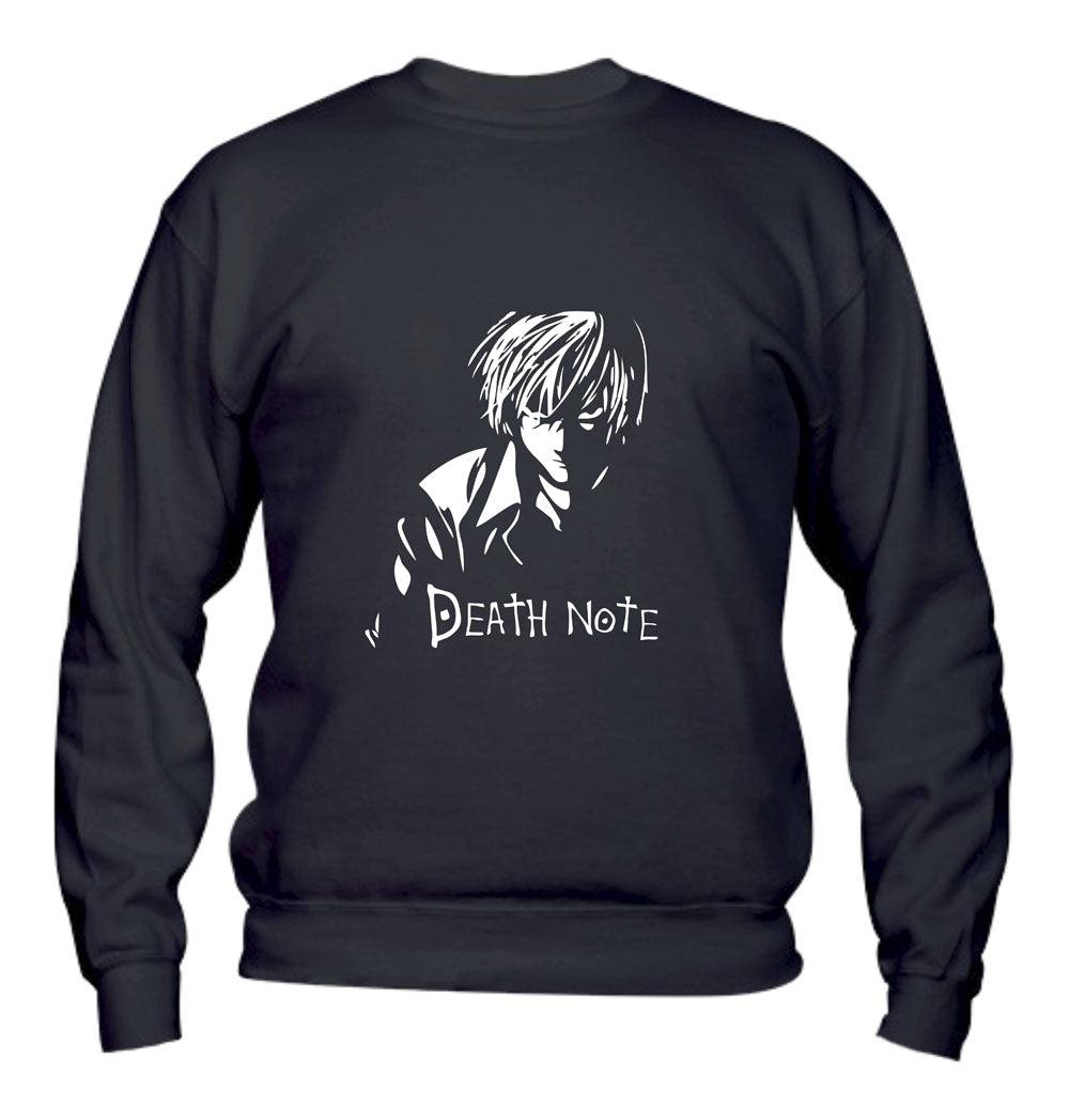 Felpa Girocollo UOMO, DONNA & BAMBIN - DEATH NOTE - LIGHT - Super vestibilità Top qualità
