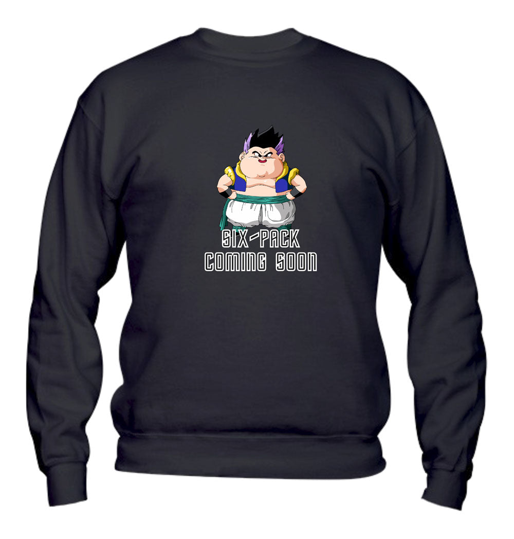 Felpa Girocollo UOMO, DONNA & BAMBIN - GOTENKS - SIX PACK - Super vestibilità Top qualità