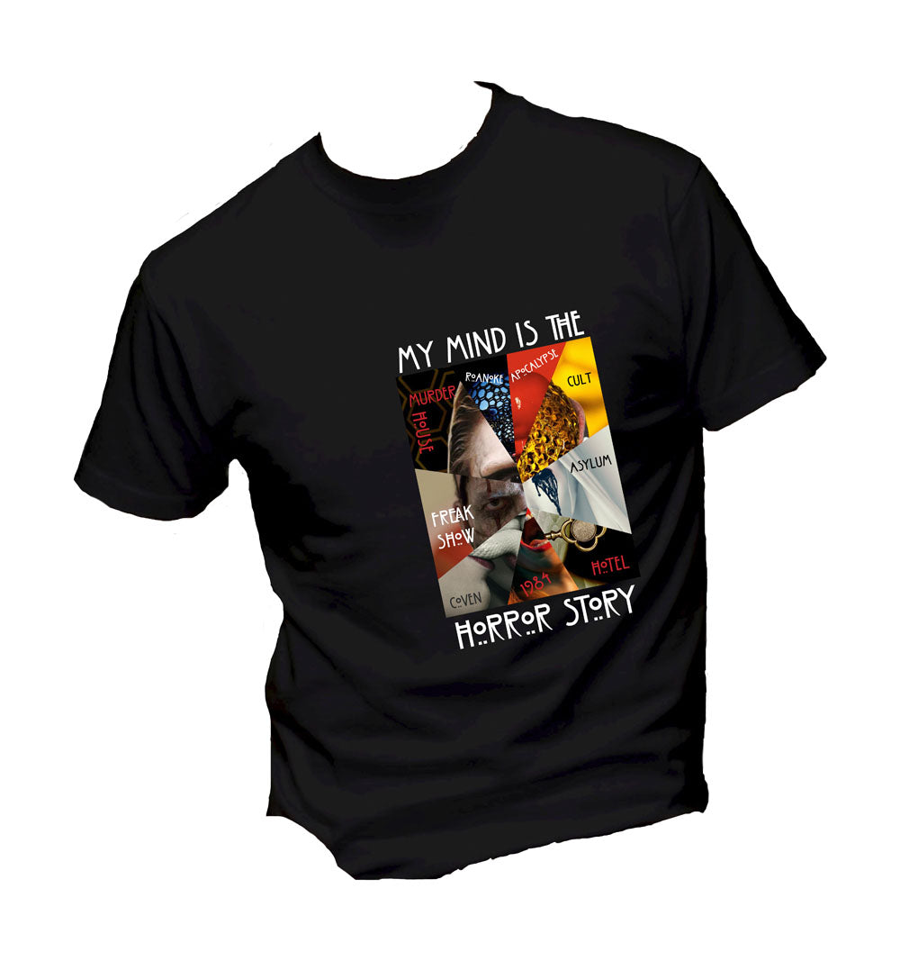 T-Shirt Uomo Donna & Bambino - MY MIND IS THE HORROR STORY  - Maglietta Maglia Tshirt Super vestibilità Top qualità