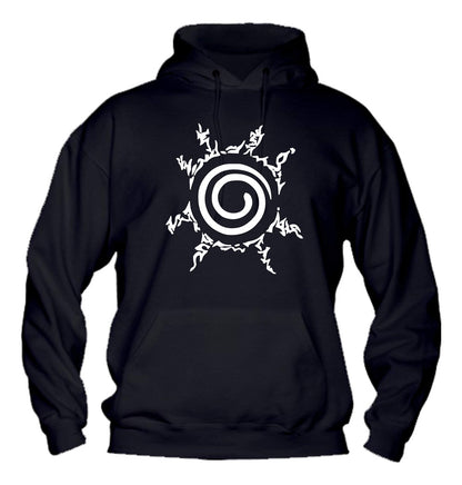 Felpa con cappuccio UOMO, DONNA & BAMBIN - NARUTO SIGILLO OTTAGONALE - Super vestibilità Top qualità