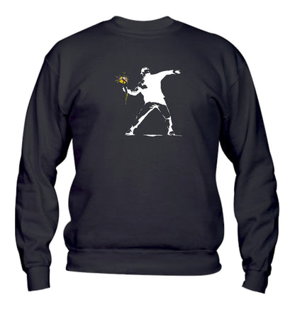 Felpa Girocollo UOMO, DONNA & BAMBIN - FIORI - Super vestibilità Top qualità