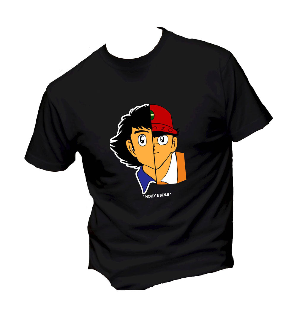 T-Shirt Uomo & Bambino - HOLLY E BENJI FACE - Maglietta Maglia Tshirt Super vestibilità Top qualità