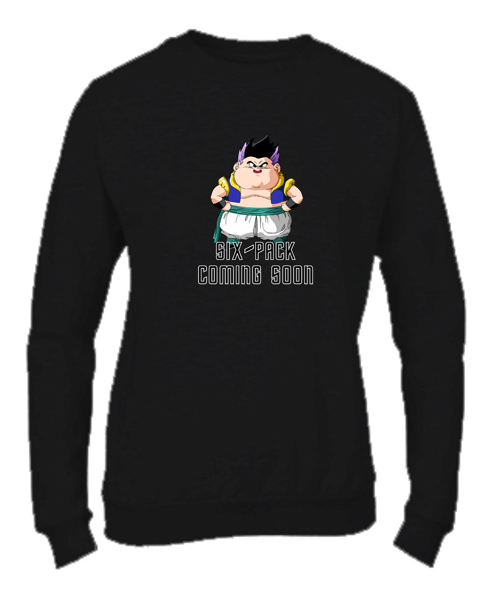 Felpa Girocollo UOMO, DONNA & BAMBIN - GOTENKS - SIX PACK - Super vestibilità Top qualità