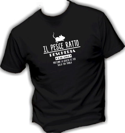 T-Shirt Uomo & Bambino - IL PESCE RATTO - Maglietta Maglia Tshirt Super vestibilità Top qualità