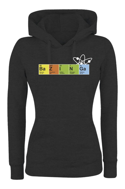 Felpa con cappuccio UOMO, DONNA & BAMBIN - BAZINGA CHIMICA - Super vestibilità Top qualità - Social Crazy