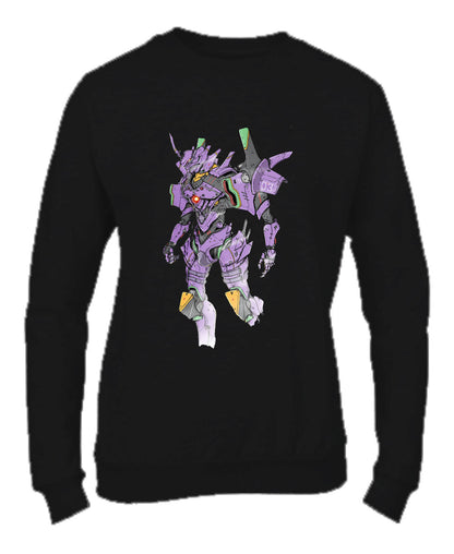 Felpa Girocollo UOMO, DONNA & BAMBIN - EVA 01 - Super vestibilità Top qualità