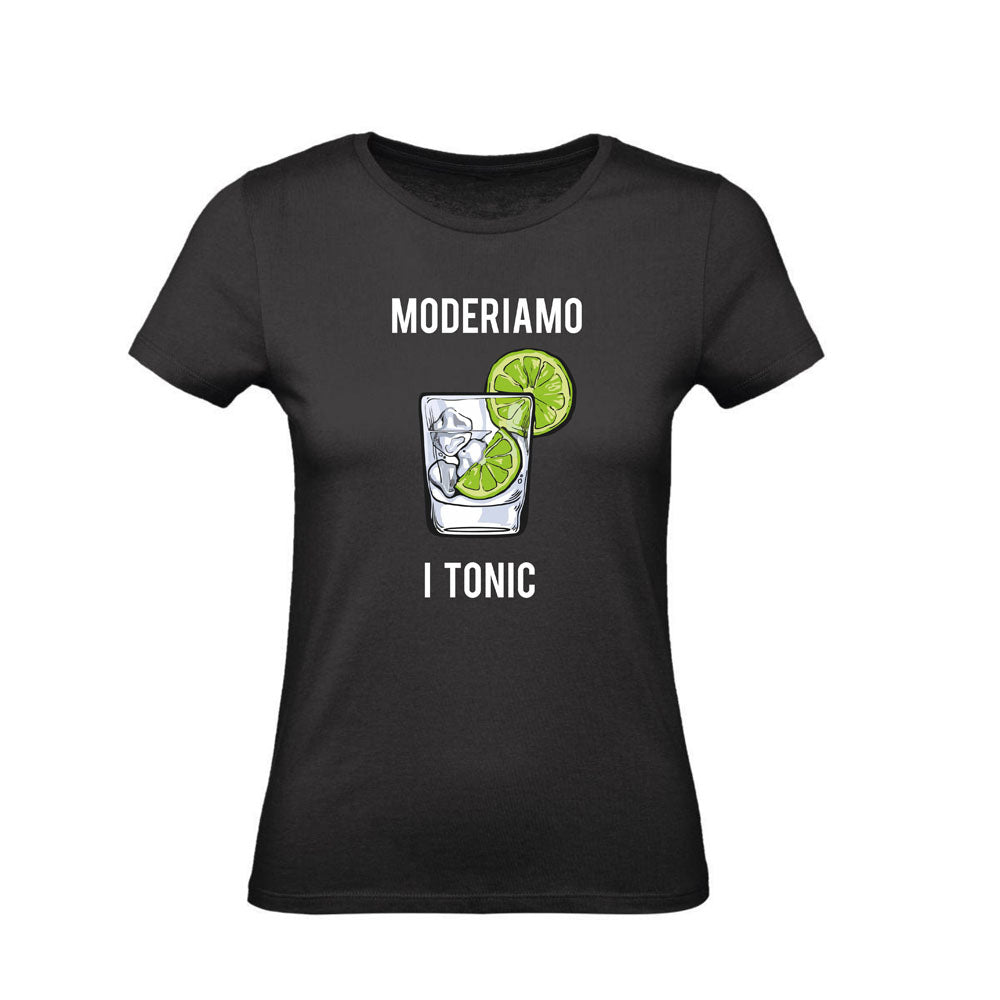 T-Shirt Uomo Donna & Bambino - MODERIAMO I TONIC - Maglietta Maglia Tshirt Super vestibilità Top qualità