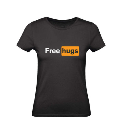 T-Shirt Uomo, Donna & Bambino - FREE HUGS - Maglietta Maglia Tshirt Super vestibilità Top qualità