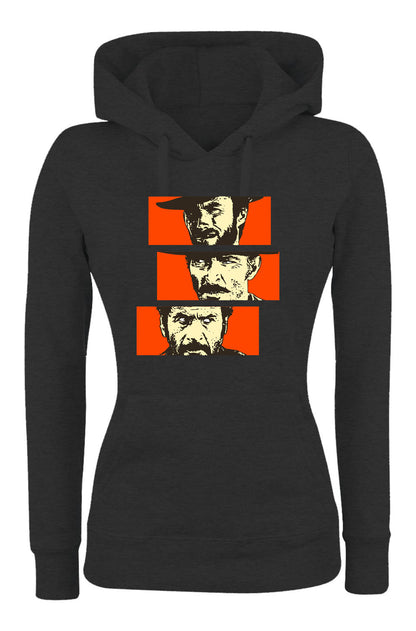 Felpa con cappuccio UOMO, DONNA & BAMBIN - IL BUONO IL BRUTTO IL CATTIVO - Super vestibilità Top qualità