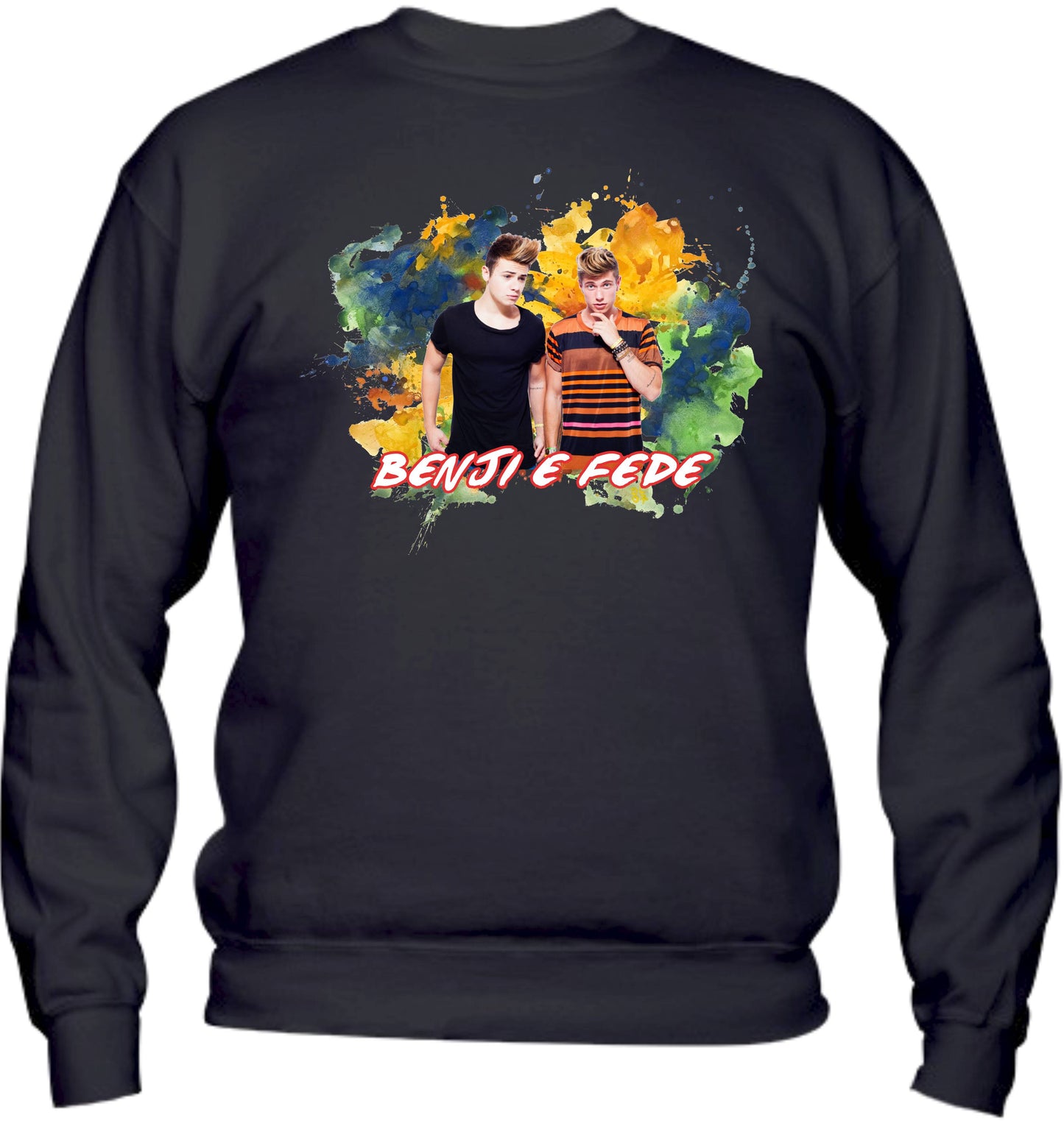 Felpa Girocollo UOMO, DONNA & BAMBIN - BENJI E FEDE - Super vestibilità Top qualità - Social Crazy