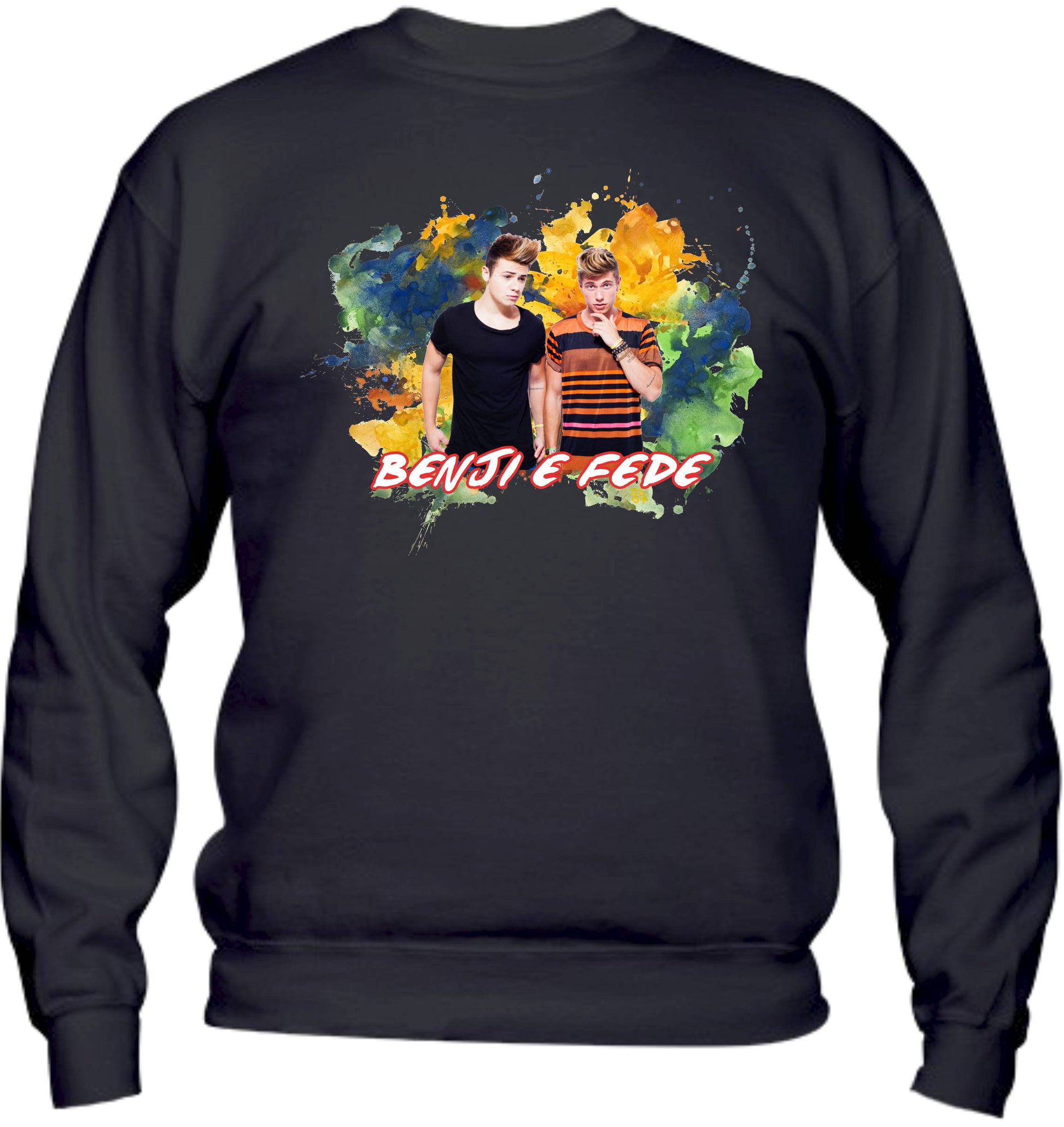 Felpa Girocollo UOMO, DONNA & BAMBIN - BENJI E FEDE - Super vestibilità Top qualità - Social Crazy