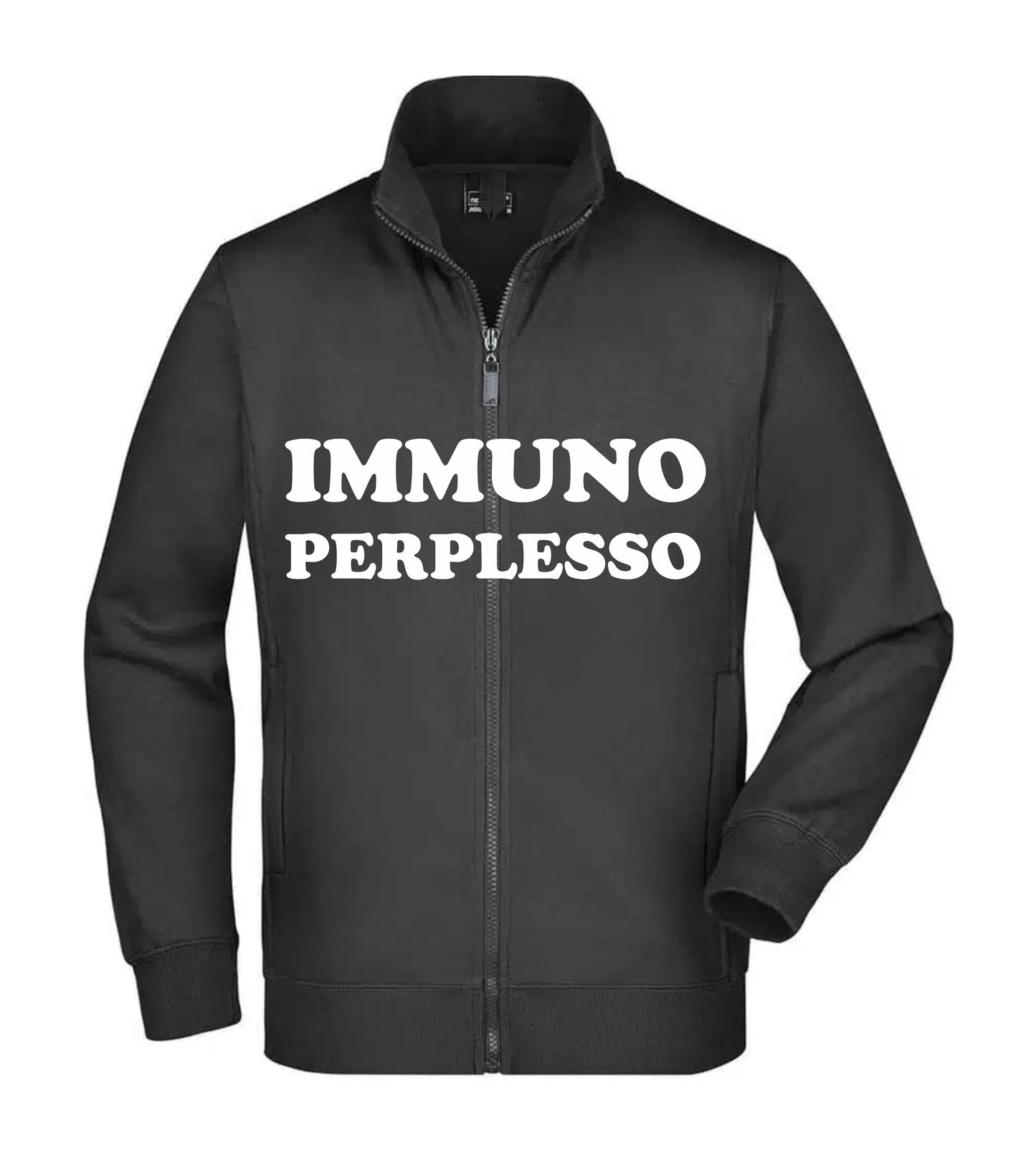 Felpa Unisex Full Zip - IMMUNO PERPLESSO - Super vestibilità Top qualità