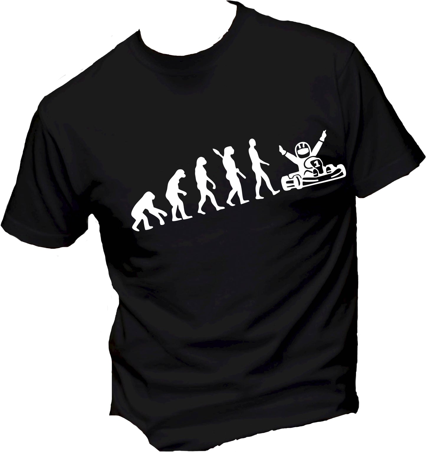 T-Shirt Uomo Donna & Bambino - KARTING EVOLUTION - Maglietta Maglia Tshirt Super vestibilità Top qualità