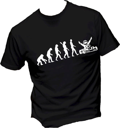 T-Shirt Uomo Donna & Bambino - KARTING EVOLUTION - Maglietta Maglia Tshirt Super vestibilità Top qualità