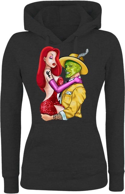 Felpa con cappuccio UOMO, DONNA & BAMBIN - JESSICA RABBIT E THE MASK - Super vestibilità Top qualità