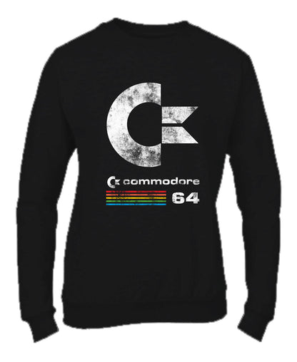 Felpa Girocollo UOMO, DONNA & BAMBIN - COMMODORE 64 - Super vestibilità Top qualità