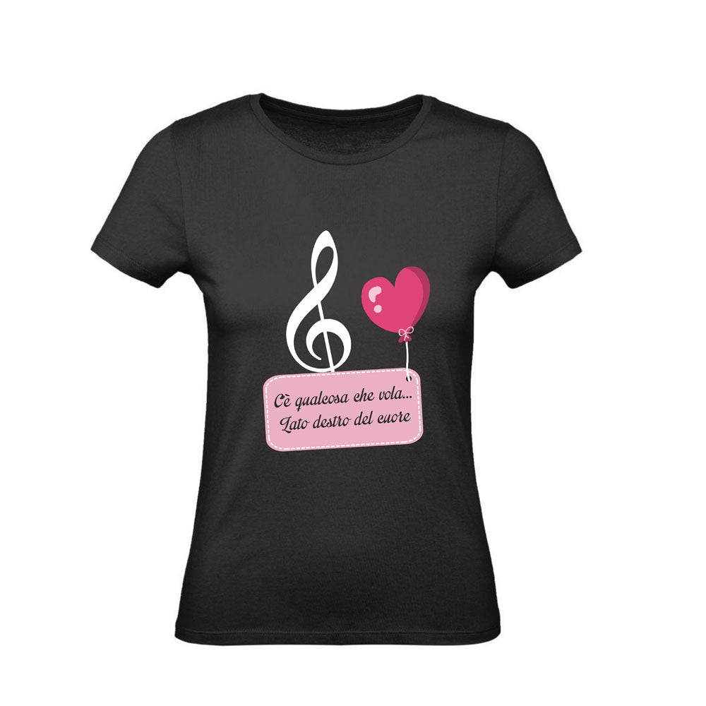 T-Shirt Donna & Bambino - LATO DESTRO DEL CUORE - Maglietta Maglia Tshirt Super vestibilità Top qualità