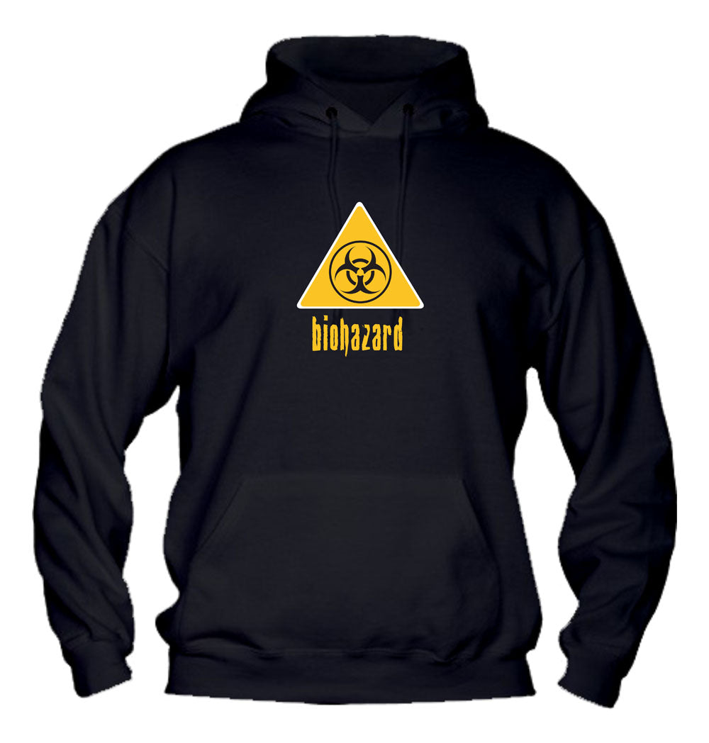 Felpa con cappuccio UOMO, DONNA & BAMBIN - BIOHAZARD - Super vestibilità Top qualità - Social Crazy