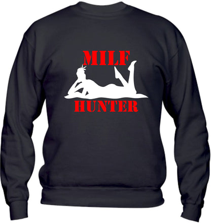 Felpa Girocollo UOMO & BAMBIN - MILF HUNTER - Super vestibilità Top qualità