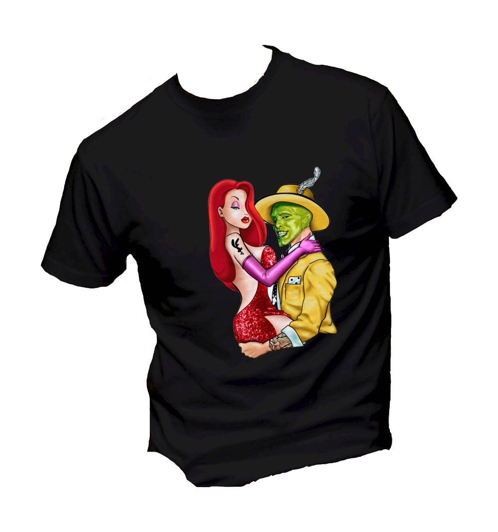 T-Shirt Uomo Donna & Bambino - JESSICA RABBIT E THE MASK - Maglietta Maglia Tshirt Super vestibilità Top qualità