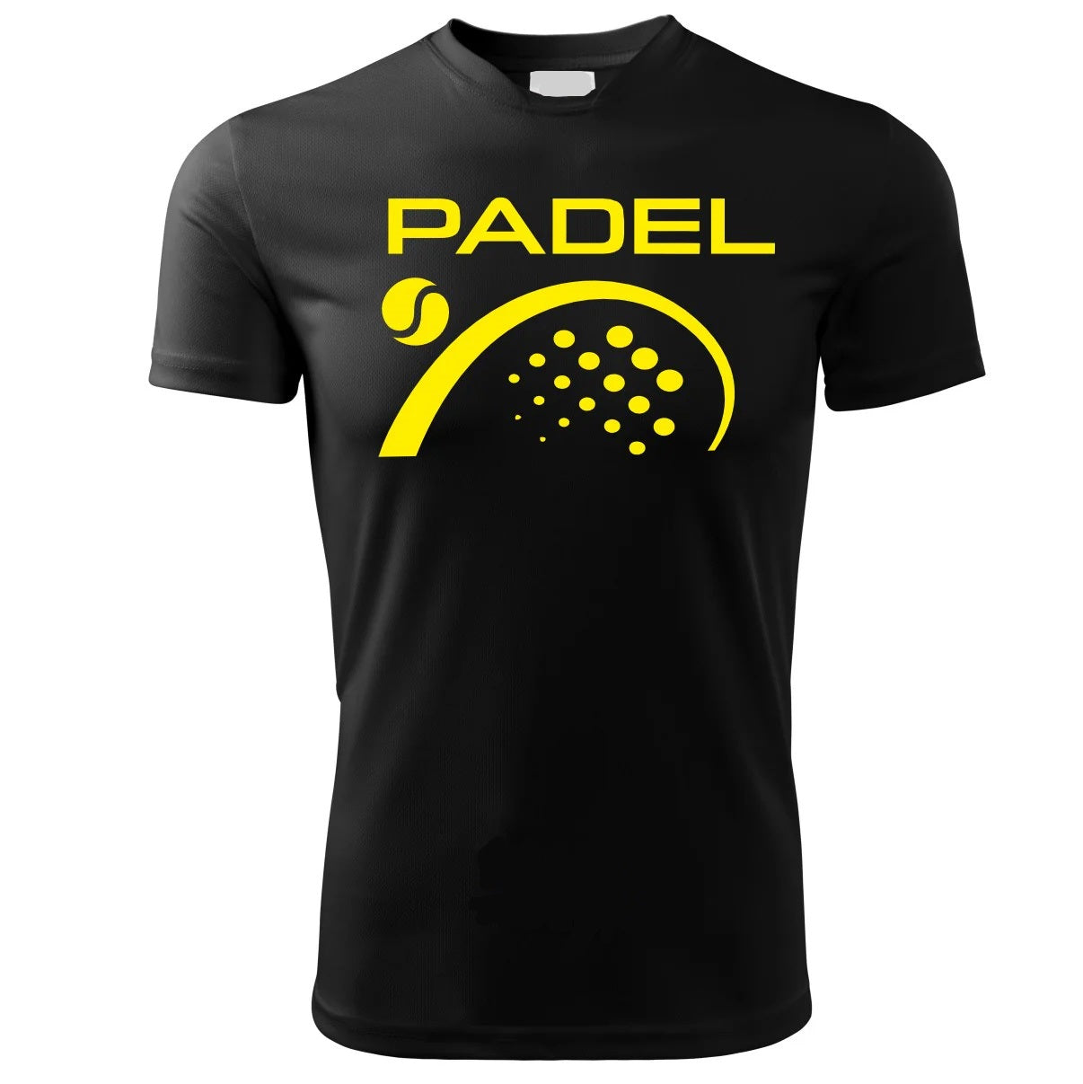 T-Shirt PADEL in Tessuto Dry Fit UNISEX - Pallina con racchetta - Elasticizzato e Traspirante Maglietta Maglia Sport Super vestibilità Top qualità