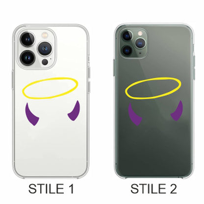 Cover Compatibile Con Tutti i Modelli iPhone - CORNA AUREOLA - Trasparente UltraSottili AntiGraffio Antiurto Case Custodia Marca