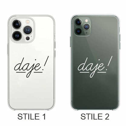 Cover Compatibile Con Tutti i Modelli iPhone - DAJE - Trasparente UltraSottili AntiGraffio Antiurto Case Custodia Marca