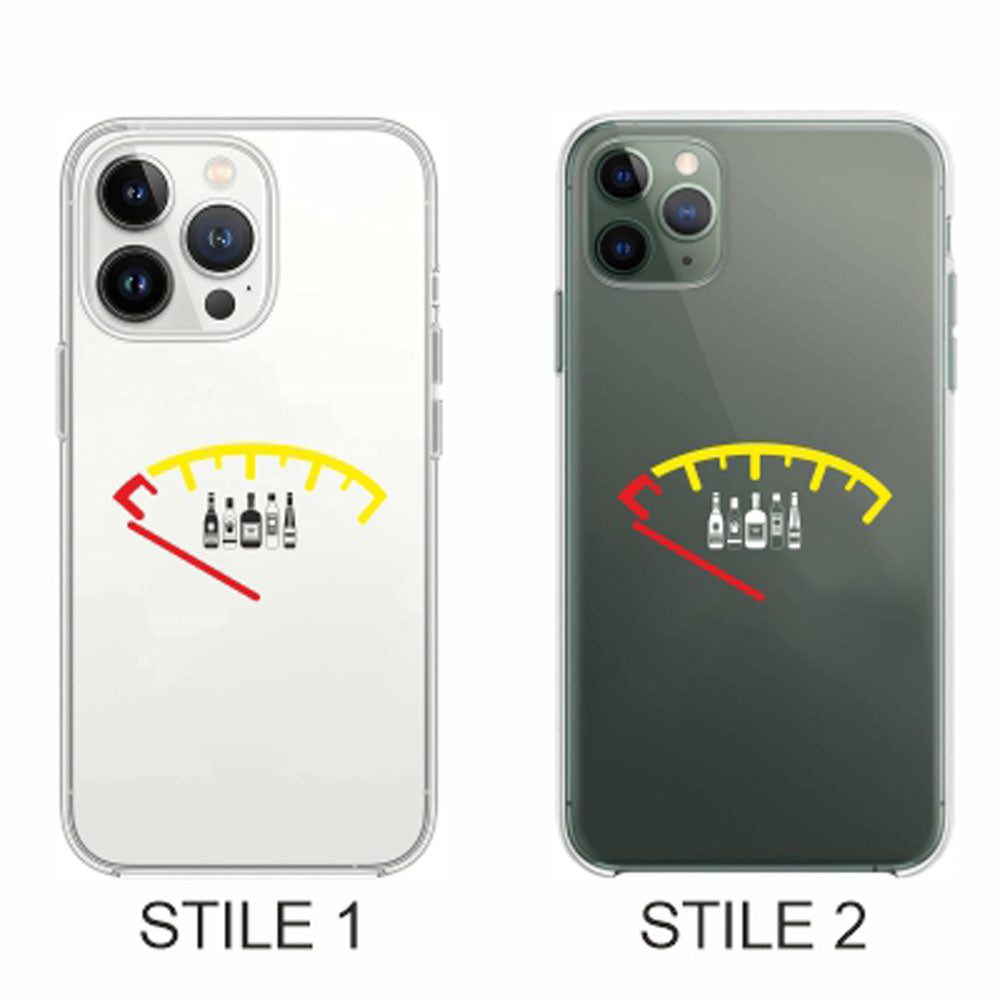 Cover Compatibile Con Tutti i Modelli iPhone - ALCOOL - Trasparente UltraSottili AntiGraffio Antiurto Case Custodia Marca