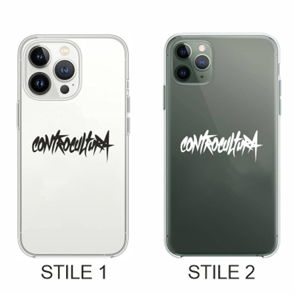 Cover Compatibile Con Tutti i Modelli iPhone - CONTROCULTURA - Trasparente UltraSottili AntiGraffio Antiurto Case Custodia Marca