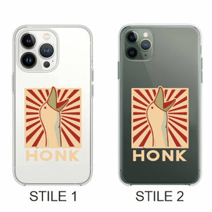 Cover Compatibile Con Tutti i Modelli iPhone - HONK - Trasparente UltraSottili AntiGraffio Antiurto Case Custodia Marca