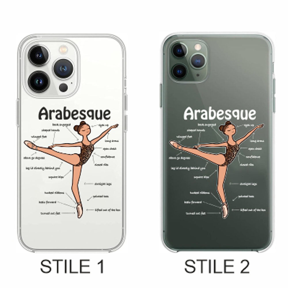 Cover Compatibile Con Tutti i Modelli iPhone - ARABESQUE - Trasparente UltraSottili AntiGraffio Antiurto Case Custodia Marca