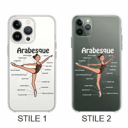 Cover Compatibile Con Tutti i Modelli iPhone - ARABESQUE - Trasparente UltraSottili AntiGraffio Antiurto Case Custodia Marca