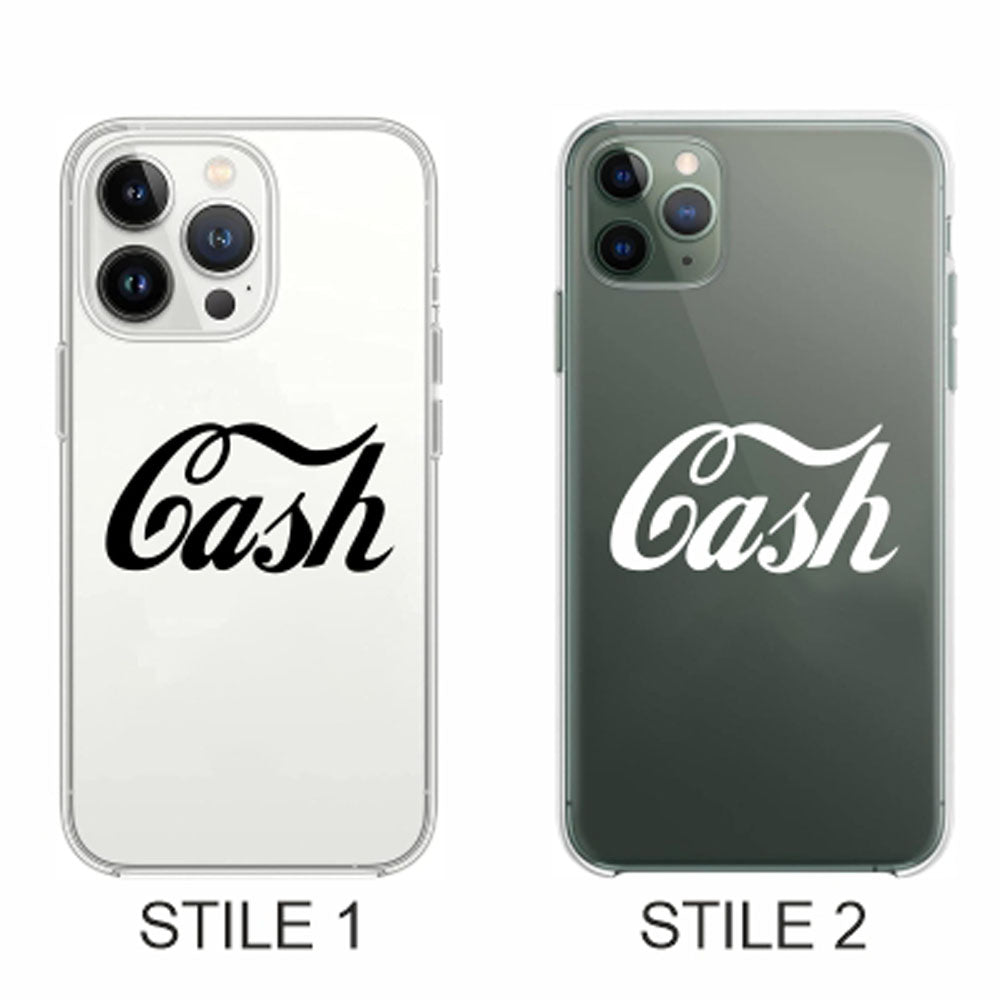 Cover Compatibile Con Tutti i Modelli iPhone - CASH - Trasparente UltraSottili AntiGraffio Antiurto Case Custodia Marca