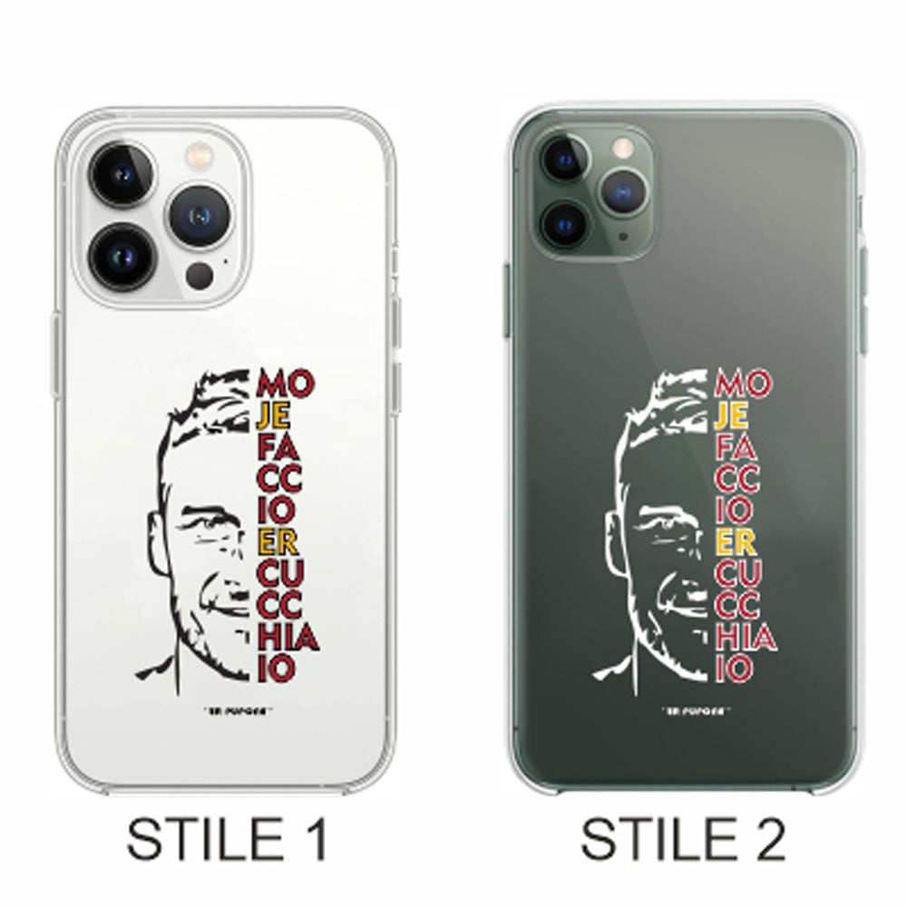 Cover Compatibile Con Tutti i Modelli iPhone - ER PUPONE - Trasparente UltraSottili AntiGraffio Antiurto Case Custodia Marca - Social Crazy