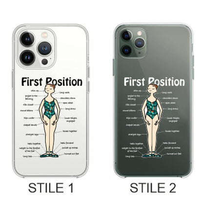 Cover Compatibile Con Tutti i Modelli iPhone - FIRST POSITION - Trasparente UltraSottili AntiGraffio Antiurto Case Custodia Marca