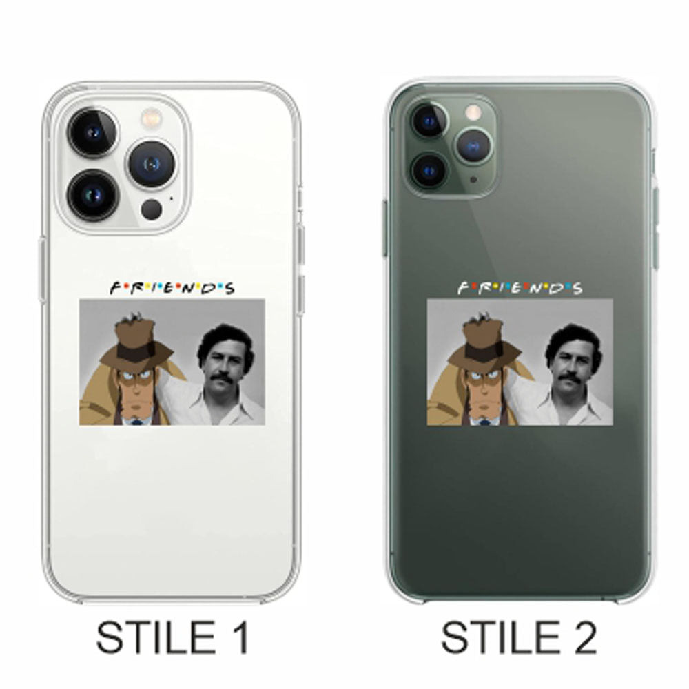 Cover Compatibile Con Tutti i Modelli iPhone - KOICHI E PABLO - Trasparente UltraSottili AntiGraffio Antiurto Case Custodia Marca