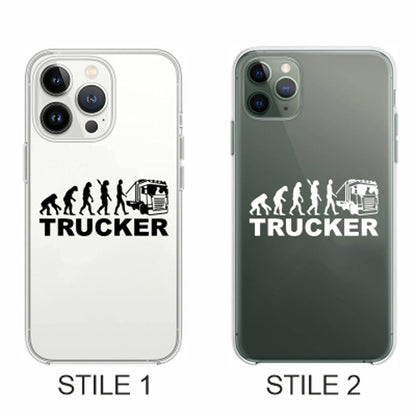 Cover Compatibile Con Tutti i Modelli iPhone - EVOLUTION TRUCKER - Trasparente UltraSottili AntiGraffio Antiurto Case Custodia Marca