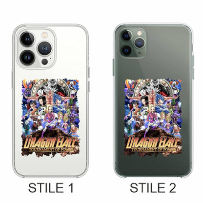 Cover Compatibile Con Tutti i Modelli iPhone - DRAGON BALL TORNEO DEL POTERE - Trasparente UltraSottili AntiGraffio Antiurto Case Custodia Marca