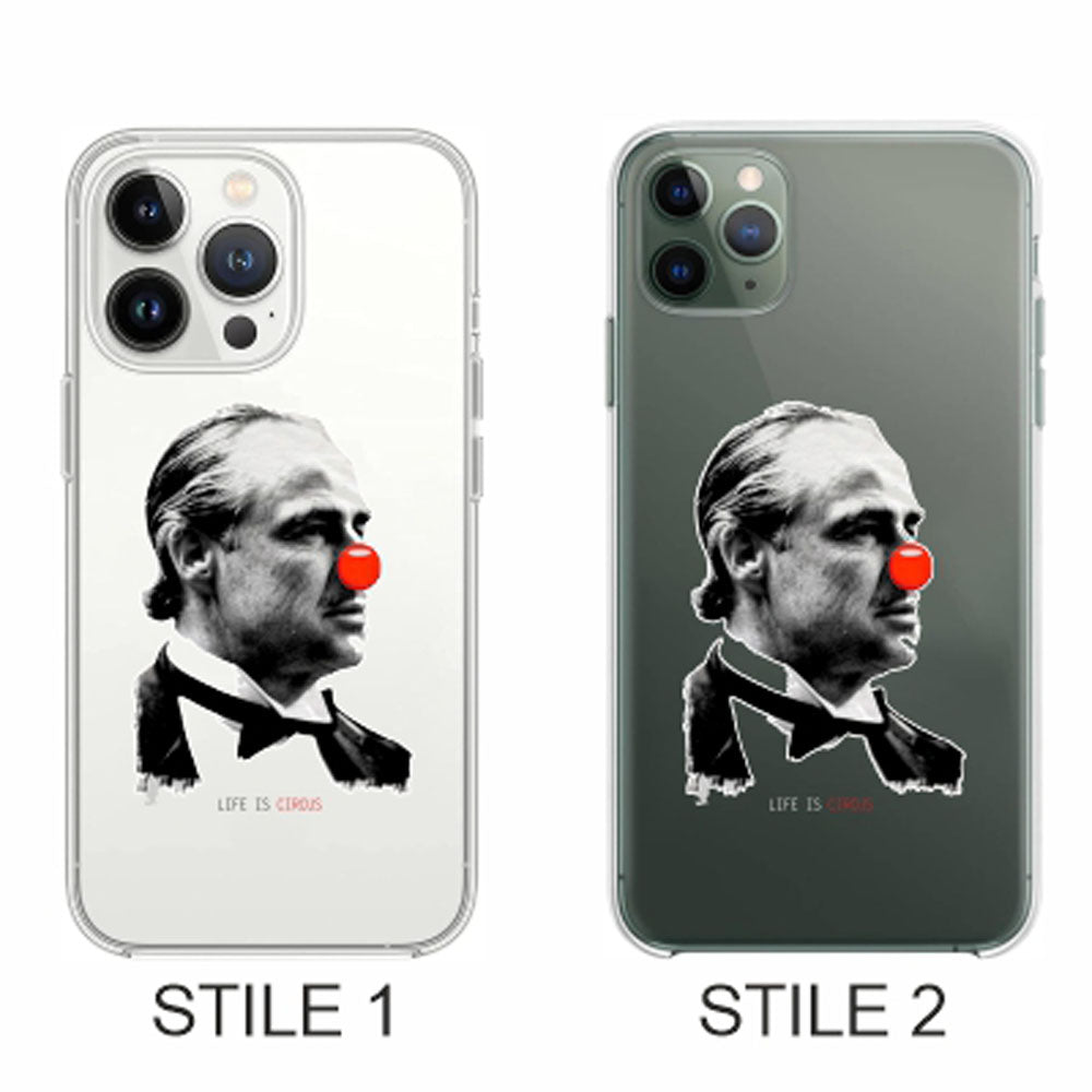 Cover Compatibile Con Tutti i Modelli iPhone - LIFE IS A CIRCUS - Trasparente UltraSottili AntiGraffio Antiurto Case Custodia Marca